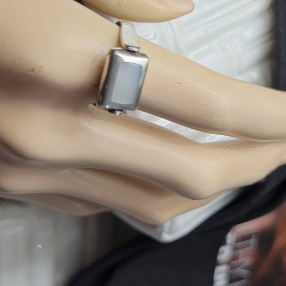 Stress Relief Anxious Ring Spinner Luster MOP 925 - Picture 11 of 11